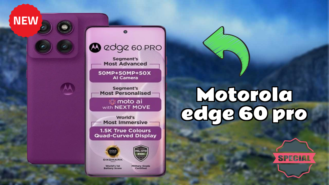 Motorola Edge 60 Pro Display Technology: 6.7 Inches (17.02 Cm) Screen