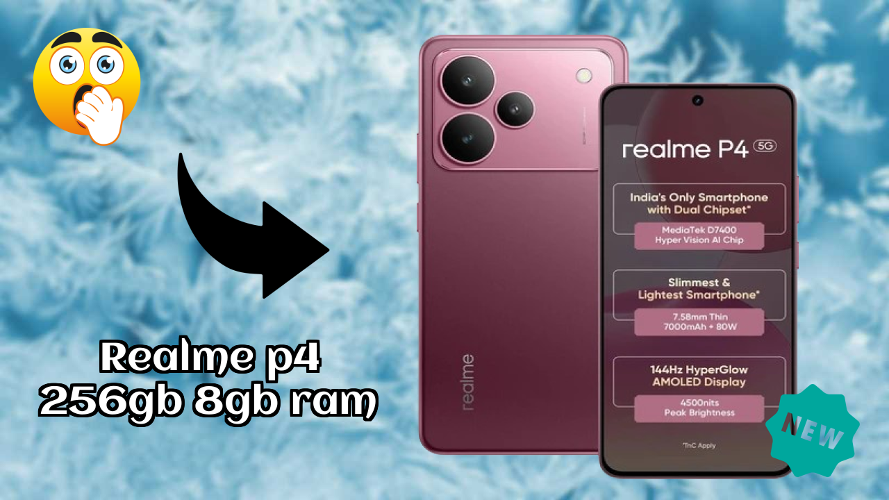 Realme P4 256GB 8GB RAM Performance: 8 GB RAM Multitasking