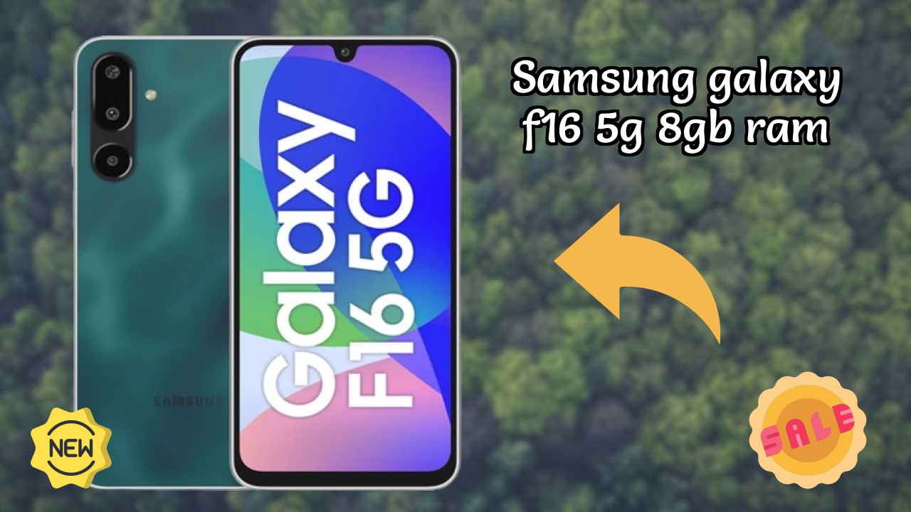 Samsung Galaxy F16 5G 8GB RAM Display Technology: Super AMOLED Quality